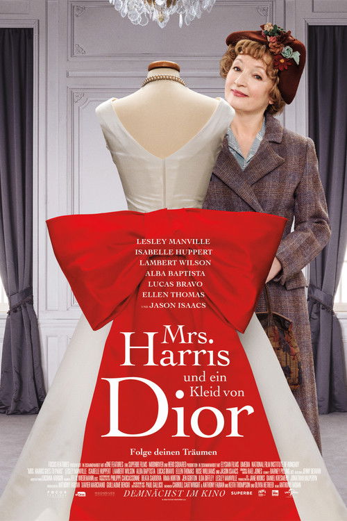 Cover von Mrs. Harris und ein Kleid von Dior